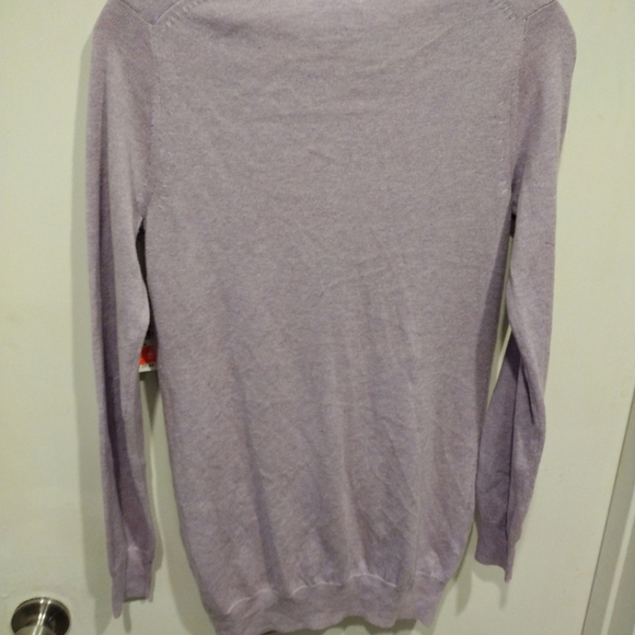 Old Navy NWT Purple Longline Button Down Cardigan Sweater Sz S-Y2K Cotton Blend - Picture 6 of 6